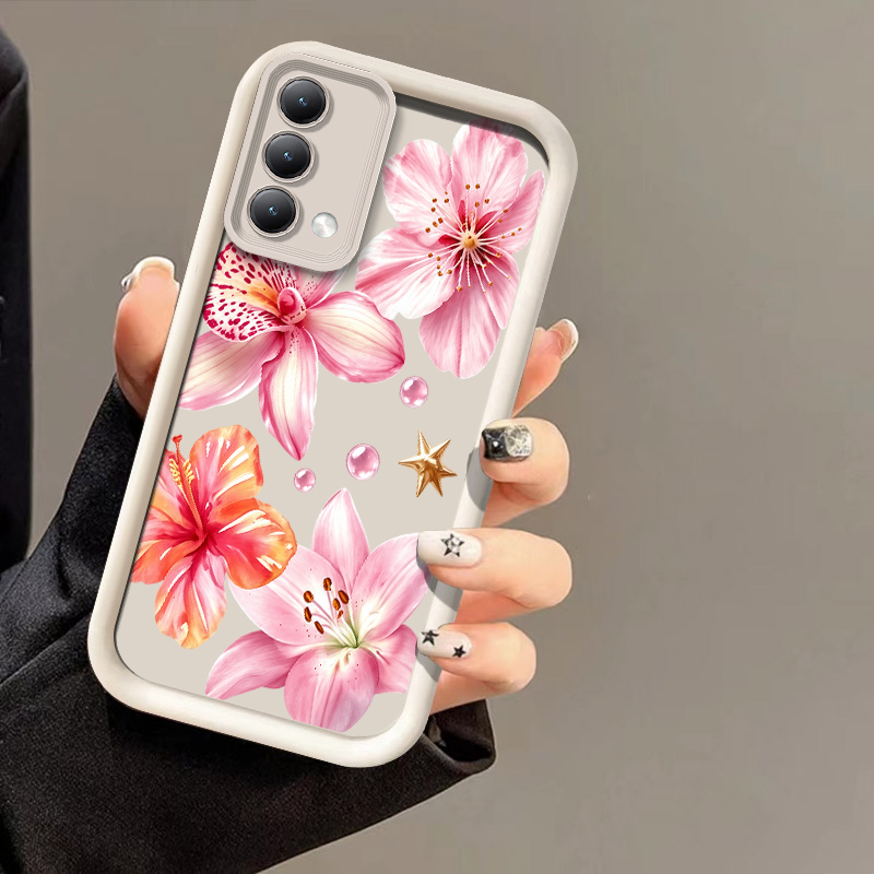 Realme C67 - Custodia per telefono con texture litchi