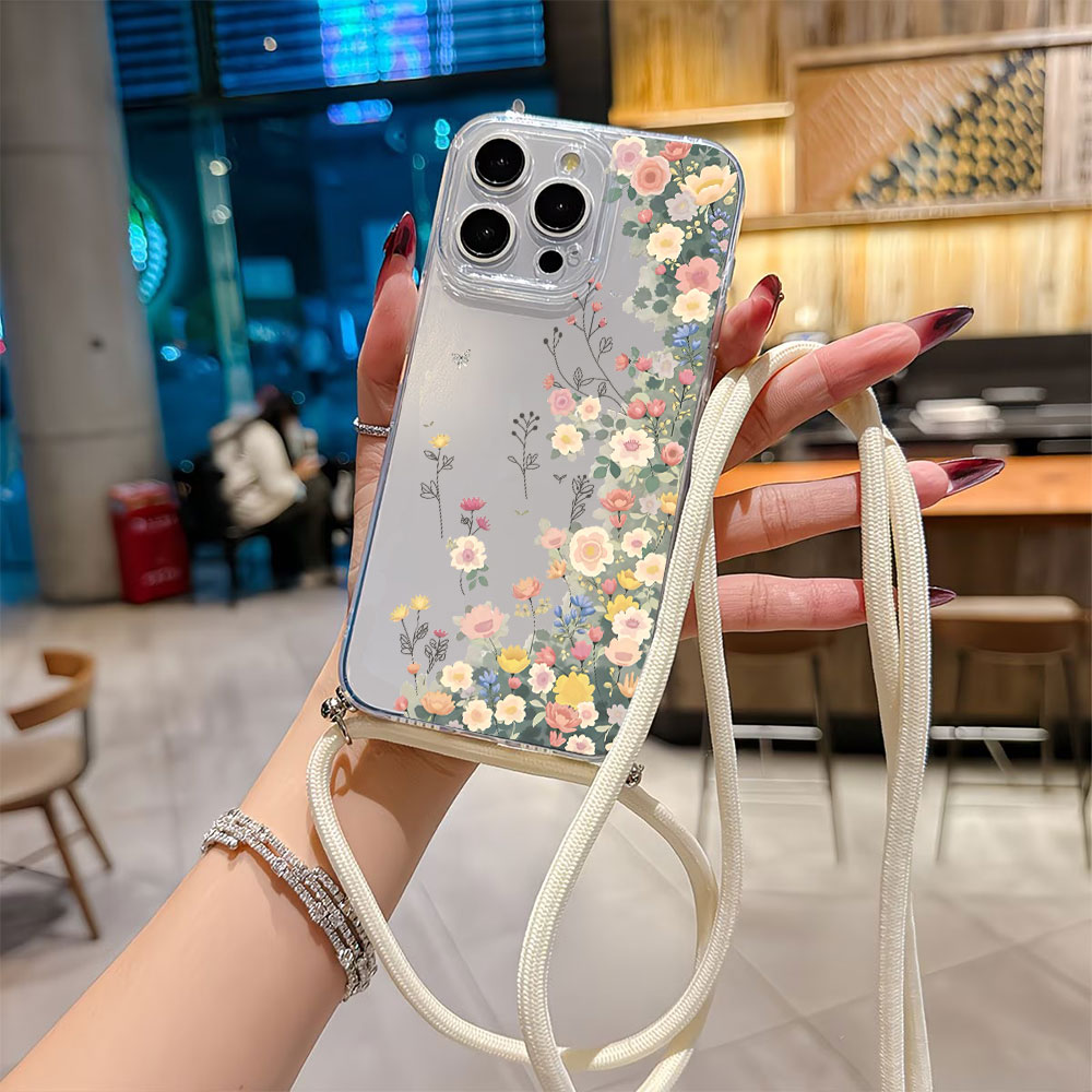 Apple Iphone 15 Pro Max - Custodia per telefono con tracolla a